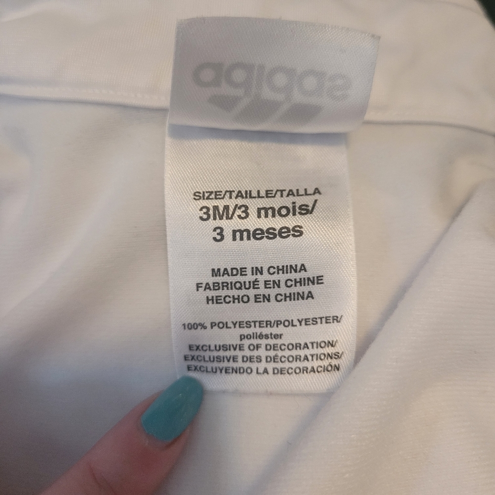Adidas White Ruffle Bottom Zip-Up Jacket - Picture 6 of 8